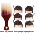 thumbnail image 2 of Wide Teeth Hair Brush,Afro Hair Comb Plastic Afro Hair Comb Hair Comb Exceptional Reliability, 2 of 5