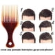 thumbnail image 3 of Cepillo para cabello rizado con inserción de horquilla, peine para cabello afro, herramienta de peluquería de plástico, peine para cabello, el mejor de su clase, 3 of 5