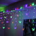 thumbnail image 1 of SDNall LED String Curtain Lights Colorful Wedding Children Room Decor Lamp, 1 of 9