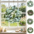 thumbnail image 7 of SLYNSHome Spring Wreaths for Front Door,Artificial Summer Flower Wreath with Wildflowers for Home Wall Farmhouse Springtime Easter Holiday Party, 7 of 7