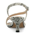 thumbnail image 3 of Journee Womens Jemry Crossover Strap Kitten Heel Dress Sandals, 3 of 9