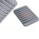 thumbnail image 5 of Gris, 1 jabonera autodrenante, protector de jabón de silicona, escurridor de cascada, jabonera para baño, prolonga la vida útil del jabón, mantiene las barras de jabón limpias y secas, 5 of 5