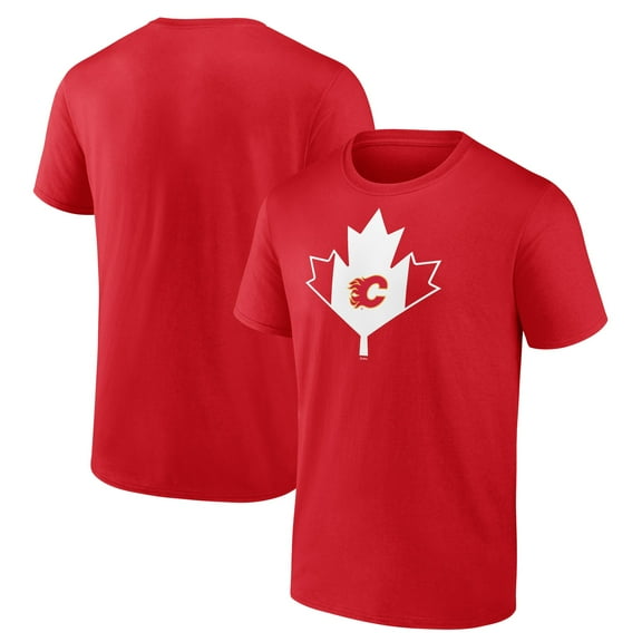 Men's  Red Calgary Flames Canada Day T-Shirt