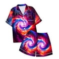 thumbnail image 3 of TZEWGL Pajamas For Child Fashion Star Themed Printed Button Down Lapel Short Sleeved Top And Shorts 2Pcs Set Pjs For Infants size 2-3T, 3 of 3