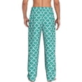 thumbnail image 3 of Xecao Aquamarine Glitter1 Men's Straight Lounge Pajama Pants: The Ultimate in Comfortable Sleepwear, 3 of 9