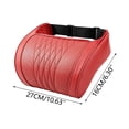 thumbnail image 3 of 2Pcs Car Seat Headrest Pillows, Leather Memory Foam Cushion for Cars _ 2pc Red, 3 of 7