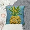 thumbnail image 2 of Qinduosi  Throw Pillow Case Watercolor Pineapple Square Cushion Cover Standard Pillowcase for Men Women Home Decorative Sofa Armchair Bedroom Livingroom  White, 2 of 5