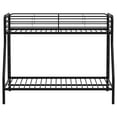 thumbnail image 3 of Carson Metal Twin Over Full Bunk Bed Glossy Black, 3 of 9