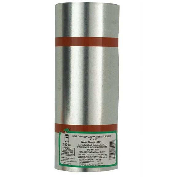 Amerimax Home Product Flashing Galvanized Standard - Silver - 14 in. x 50 ft.