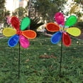 thumbnail image 5 of 4Pcs Pinwheels for Garden,Colorful Flower Rainbow Garden Windmill,Wind Lawn Pinwheels Garden Windmills, 5 of 8
