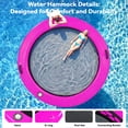 thumbnail image 5 of Danrelax 12FT Sunchill Round Inflatable Float Ring for Adults, Heavy Duty Hammock Pool Lounger with Pump, for Lake, Ocean & Pool, 5 of 8