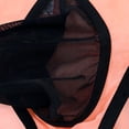 thumbnail image 3 of TANBOM Men's Bulge Enhancing Briefs Nylon Mesh Underwear Orange/Blue/Black XXXL 3-Pack, 3 of 6