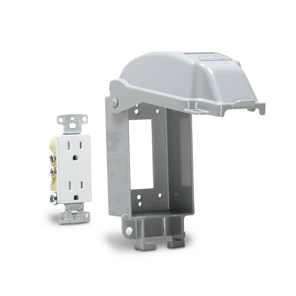 Hubbell Taymac MD58810 1Gang Vertical Mount Weatherproof Extra Duty