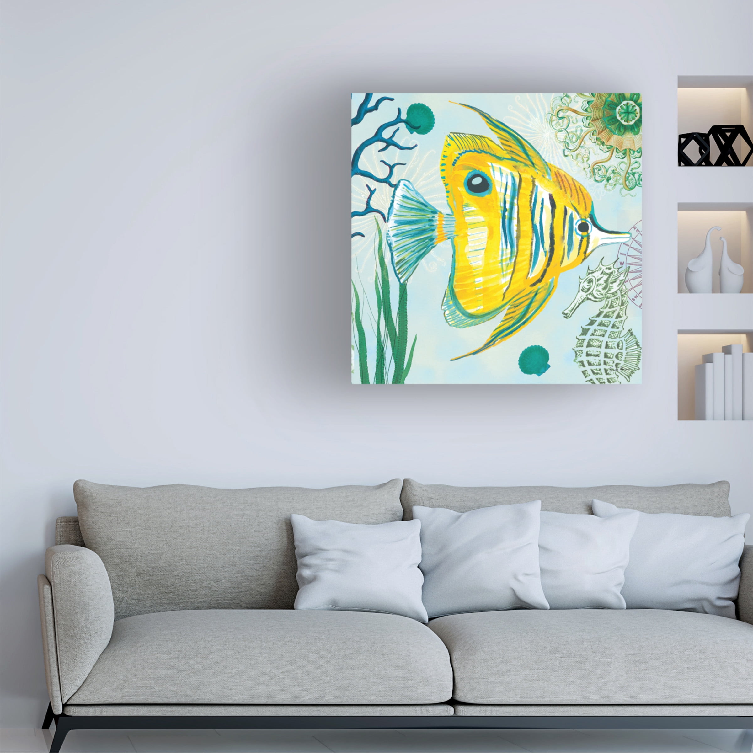 Farida Zaman 'Tropical Underwater III' Canvas Art