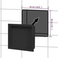 thumbnail image 3 of vidaXL Shower Niche Matt Black 41x36x10 cm, 3 of 5
