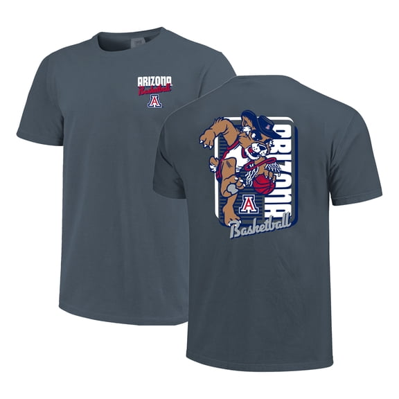 Men's Navy Arizona Wildcats Comfort Colors Mascot Dunk T-Shirt