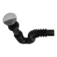 thumbnail image 2 of Céspol para lavabo Fleximatic flexible negro push button 55cm, 2 of 4