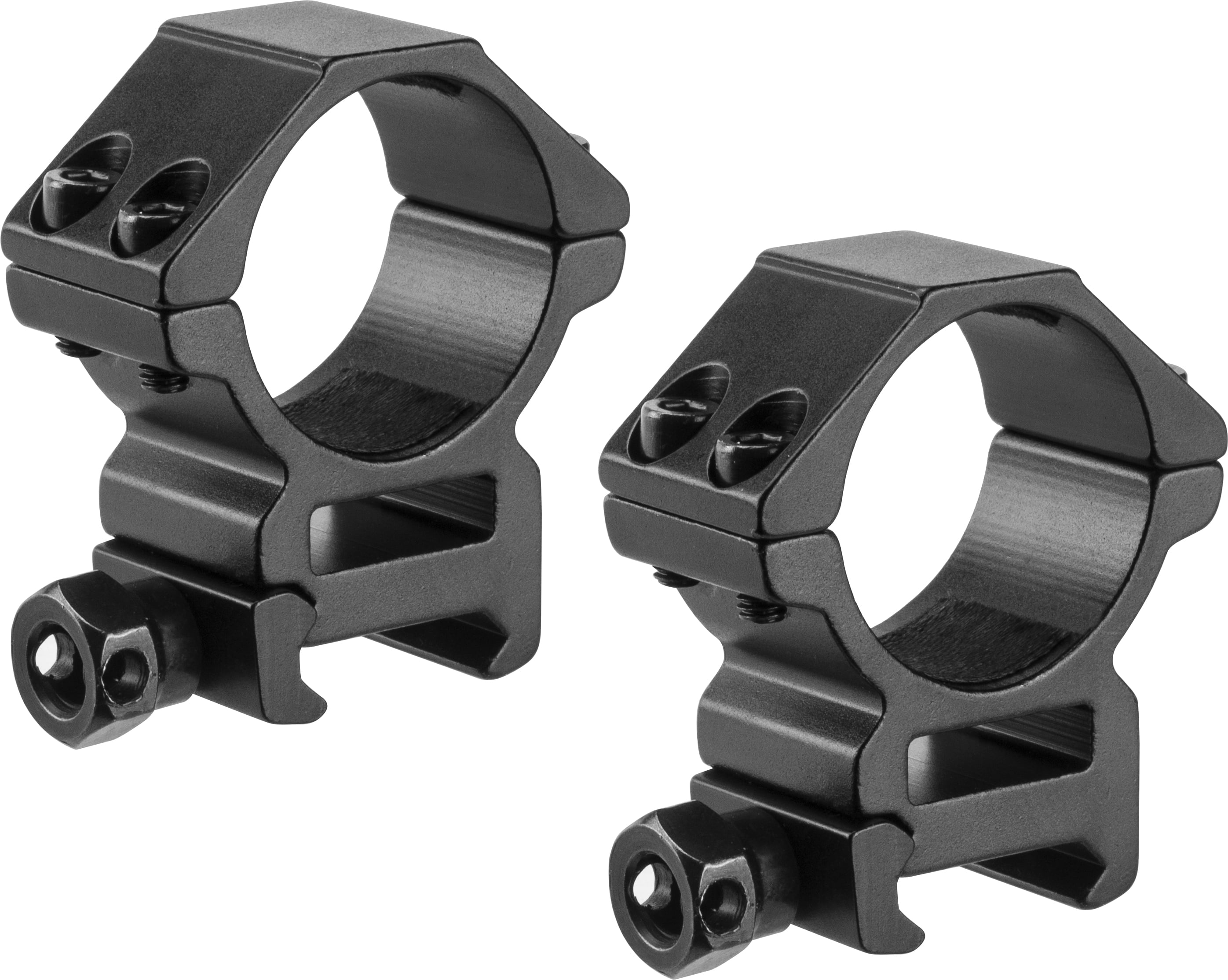 Weaver, Quad Lock Rings, 1 inch, Med Mblack, Detachable, Matte