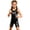 Black, variant on Sports Kids Wrestling Singlet Youth Girls Athletic Boxing MMA Performance Powerlifting Singlets Red 10