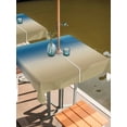 thumbnail image 2 of Outdoor Tablecloth with Umbrella Hole for Patio/Picnic/Party/Camping, Blue Beige Ombre Waterproof Table Cloth Square Cover Washable, Modern Gradient Abstract Art (54"x 54"), 2 of 8