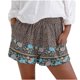 thumbnail image 1 of Moda Deporte Yoga Pantalones Impreso Mediados de Cintura Alta Bolsillos Activos Pantalones Cortos Pantalones Sueltos Pompotops  ulkah936744, 1 of 4