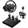 Thrustmaster 4469022 Xbox One/PC TMX Force Feedback Racing Wheel, 4060059 TH8A Add-On Gearbox Shifter and 4060056 T3PA Wide 3-Pedal Set