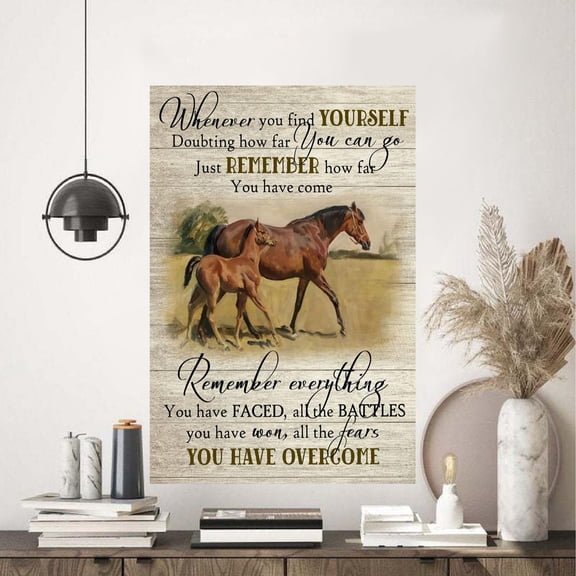 Whenever You Find Yourself Doubting How Far You Can Go Poster 11 x 17 Inch Poster