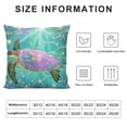 thumbnail image 5 of Orinice Mermaid Scales Throw Pillow Cover, Tortoise Reptile Decorative Pillow Cover For Lumbar Support Home Office, Sea Turtle Ocean Life Pillow Cover For Women, Sweet Girly Cushion Case,  White, 5 of 5
