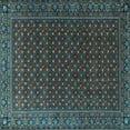 thumbnail image 1 of Ahgly Company Indoor Square Persian Light Blue Traditional Area Rugs, 7' Square, 1 of 4