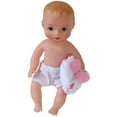 thumbnail image 4 of Baby's First 9" Skin-So-Soft Bathtime Baby Softina Doll - Pink Bath Blanket, 4 of 13