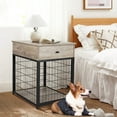 Juiluna Furniture Dog Crates, Style Wood Dog Kennel End Table with