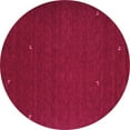 thumbnail image 1 of Ahgly Company Indoor Round Abstract Purple Contemporary Area Rugs, 7' Round, 1 of 4