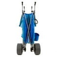 thumbnail image 6 of Open Box Seina Steel Framed Collapsible Versatile Garden Cart Beach Sand Cruiser, Blue, 6 of 13