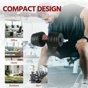 Yaheetech 66 Lb. Dumbbells Weight Set Adjustable Dumbbell Set Home Training Dumbbell Pair Black