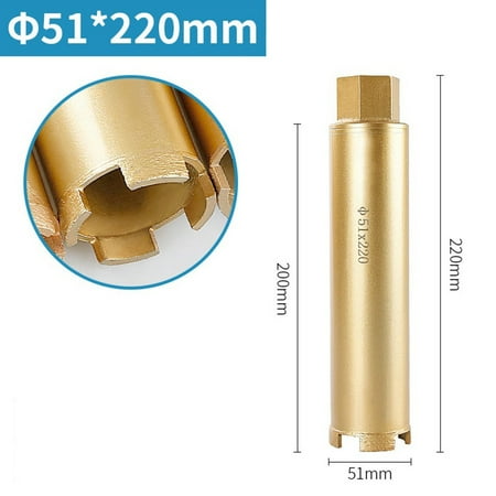 

Goodhd 220mm Wet Diamond Core Bit 20-83mm Drill Bit Reinforced Concrete Drilling Hole