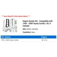 thumbnail image 2 of Engine Gasket Set - Compatible with 1998 - 2008 Toyota Corolla 1.8L 4-Cylinder 1999 2000 2001 2002 2003 2004 2005 2006 2007, 2 of 2