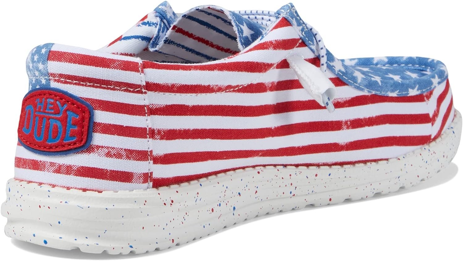 Hey Dude Wally Patriotic Stars And Stripes Mens 9 Shoes Blue Red White 40001-9C8 Hey Dude® Men main image 3