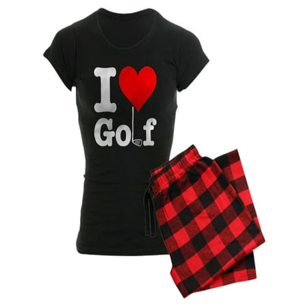 

CafePress - I Heart Golf - Women s Dark Pajamas