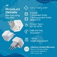 thumbnail image 3 of Ceptics CT-12A Italy Travel Adapter Plug - Type L (3-Pack), 3 of 10