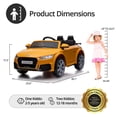 thumbnail image 6 of Hikiddo Electric Ride on Car for Kids, Licensed Audi 6V Ride on Toy for Toddlers Age 2-5 with Remote, Bluetooth - Blue, 6 of 9