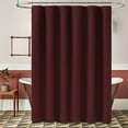 thumbnail image 6 of ZDM Fabric Shower Curtain, Linen Textured Heavy Duty Polyester Cloth Shower Curtain Set with 12 Plastic Hooks, Hotel Luxury Waterproof Decorative Shower Curtains for Bathroom - 72"x72" - Beige/Cream, 6 of 7