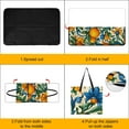 thumbnail image 4 of Oranges Flowers Ornate Italian Design Picnic Blanket Waterproof Outdoor Beach Blanket Hand-held Pad Suitable for Travel, Camping, Beach, Family Gatherings, 4 of 8