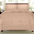 thumbnail image 2 of Luxury 5 Piece Bed-In-A-Bag Down Alternative Comforter & Sheet Set, Full, Taupe By Sweet Home Collection, 2 of 6