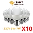 thumbnail image 2 of Bombilla LED G45 E27 E14 B22 AC120V AC220V, lámpara de potencia Real 3W 5W 6W 7W 3W para sala de estar y hogar, 10 Uds., 2 of 4