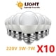 thumbnail image 2 of Bombilla LED G45 E27 E14 B22 AC120V AC220V, lámpara de potencia Real 3W 5W 6W 7W 3W para sala de estar y hogar, 10 Uds., 2 of 4