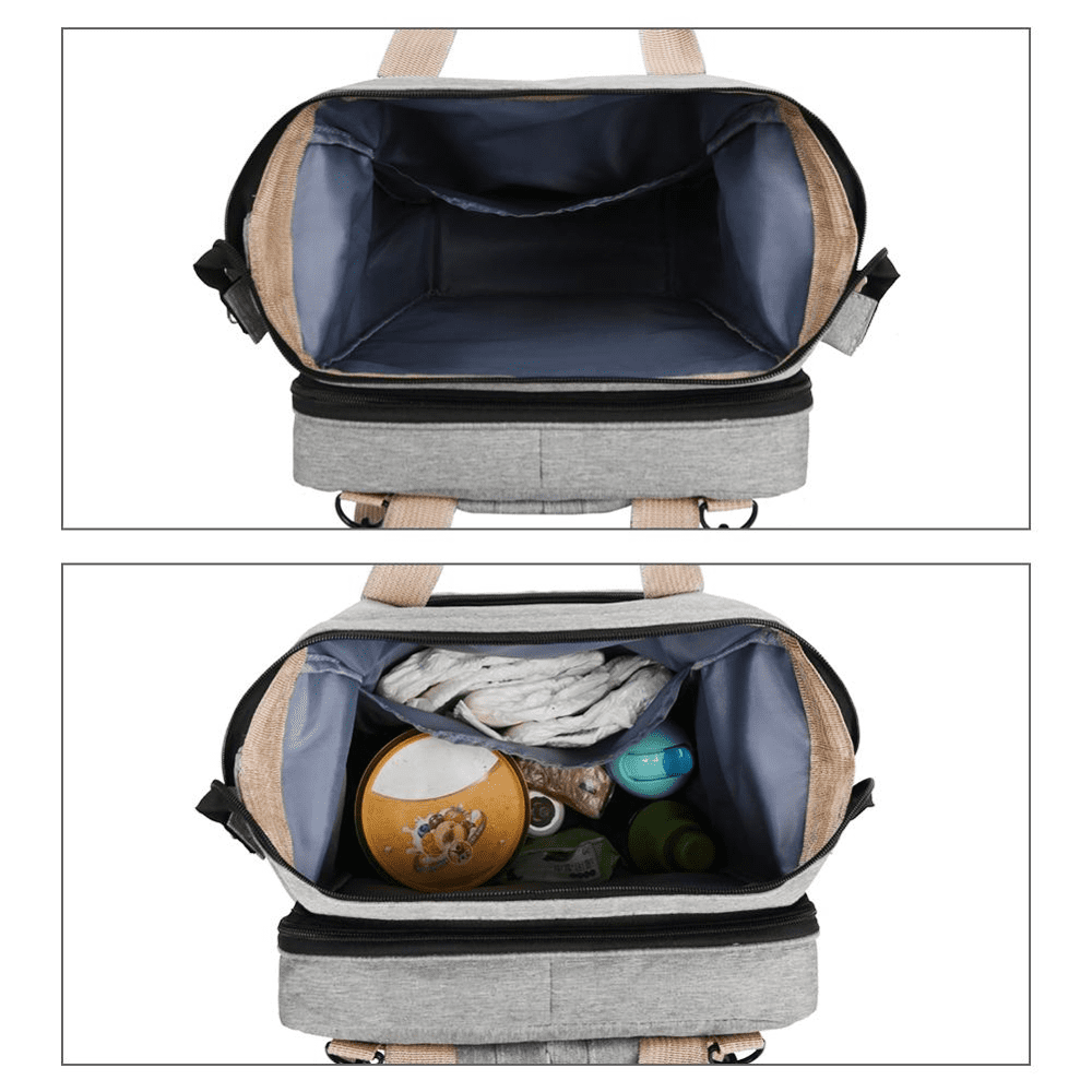 diaper bag that turns into bassinet