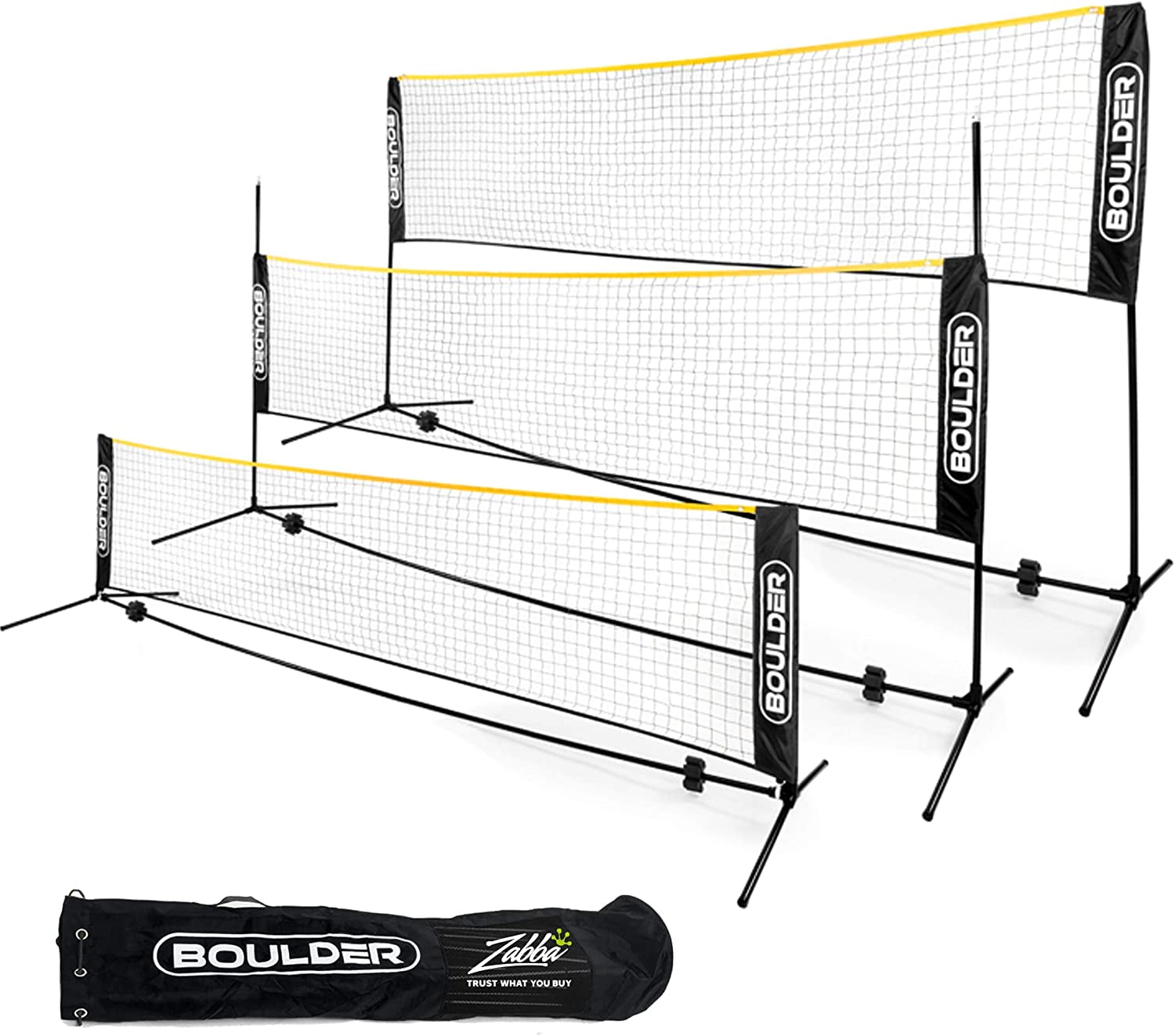 Height Adjustable Volleyball Badminton Tennis Beachball Net System Easy Setup Volleyball Net Set for Adults Kids Outdoor wowspeed Volleyball Net Portable Volleyball Net Set 