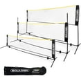 thumbnail image 5 of Boulder Sports Portable, Adjustable Volleyball and Badminton Net, Black/Yellow, 17 Ft, 5 of 8