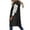#0431-Black, variant on Uootdi Womens Long Down Vest Stand Collar Hooded Button Down Coat Thick Waistcoat Sleeveless Long Coats Jackets Gift