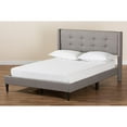 thumbnail image 3 of Baxton Studio Transitional Grey Fabric Upholstered Queen Size Platform Bed, 3 of 12